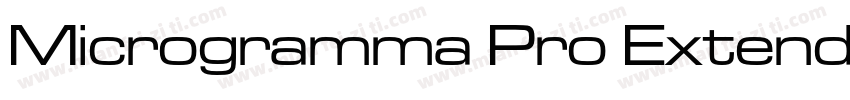 Microgramma Pro Extended Medium字体转换